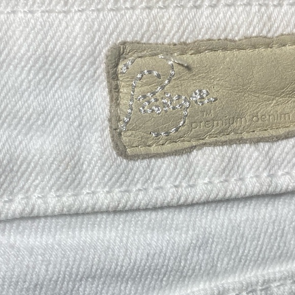 PAIGE | White Denim Jeans | Size 25 - Picture 6 of 8